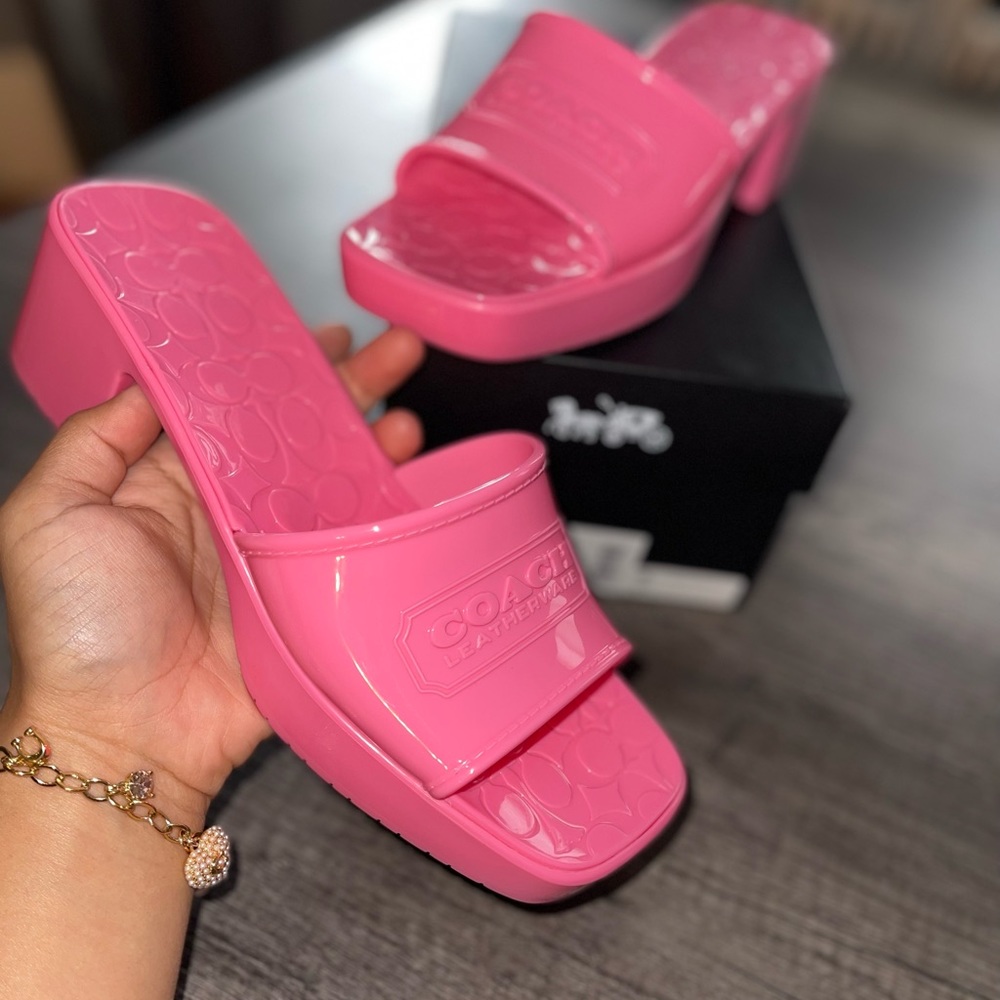 Coach Pink Sandals